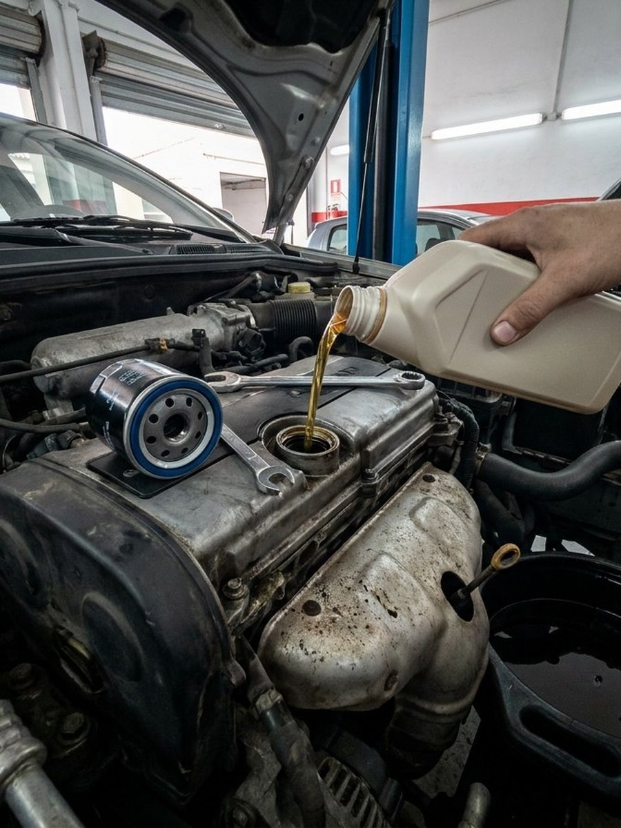 Cambio de aceite de motor en Talleres Abdul